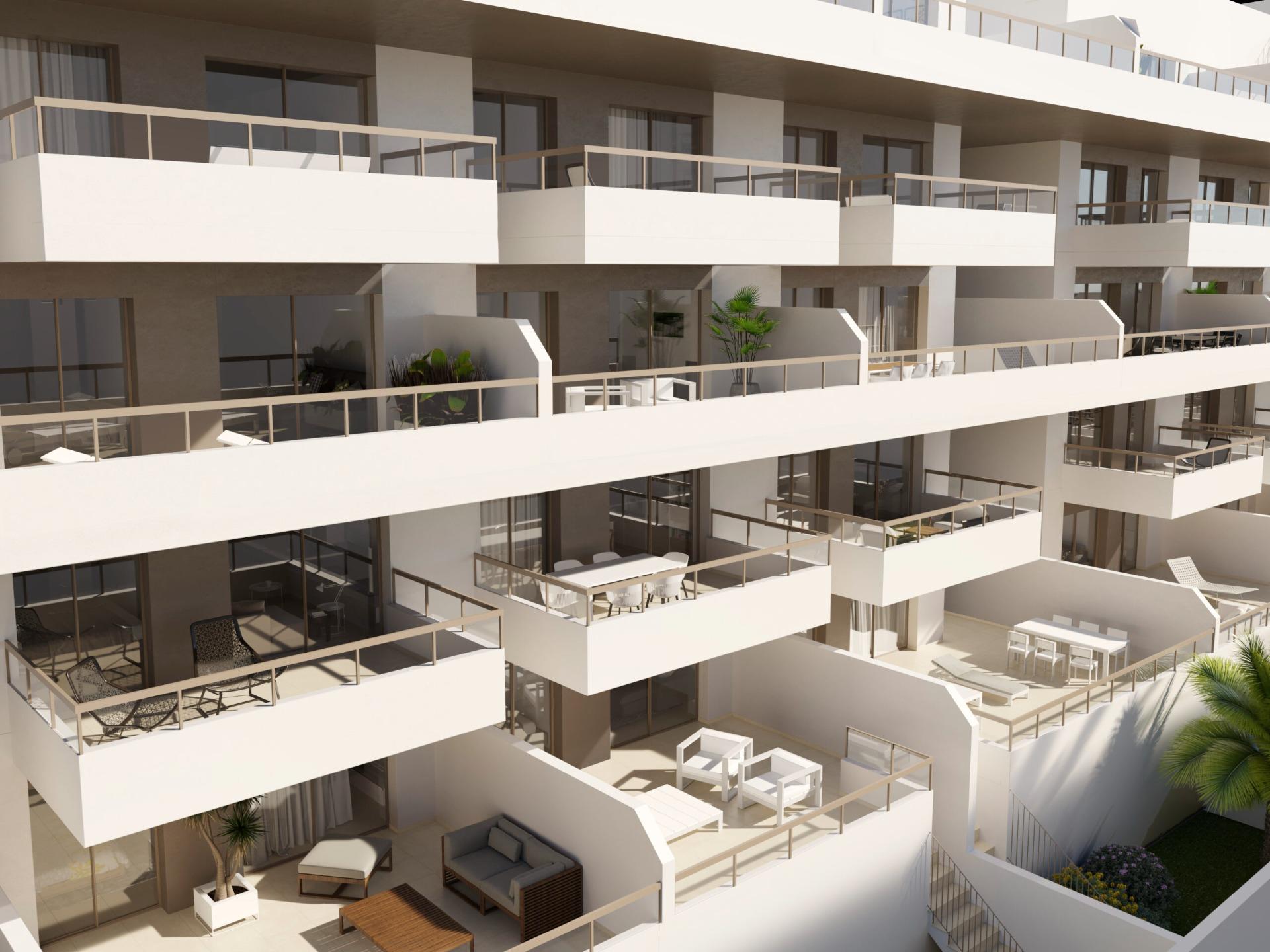 Residencial de 40 viviendas con preciosos apartamentos de 2 y 3 dormitorios de obra nueva a 150 metr