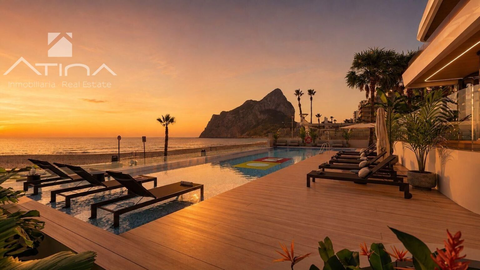Azure Icons Calpe | Apartamentos de lujo frente al mar en la única obra nueva actualmente en primera línea de playa en Calpe