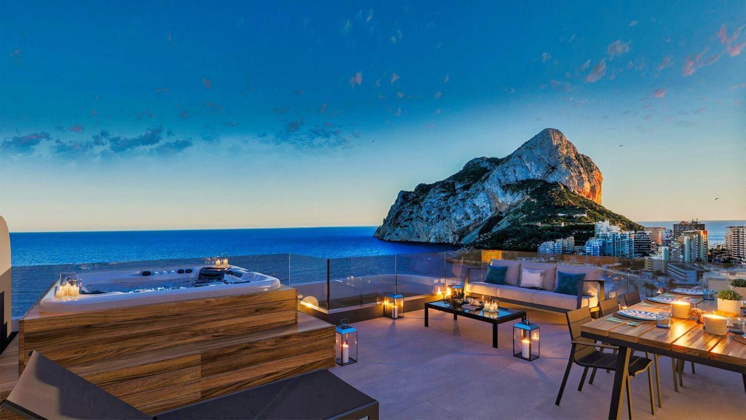 Azure Icons Calpe | Apartamentos de lujo frente al mar en la única obra nueva actualmente en primera línea de playa en Calpe