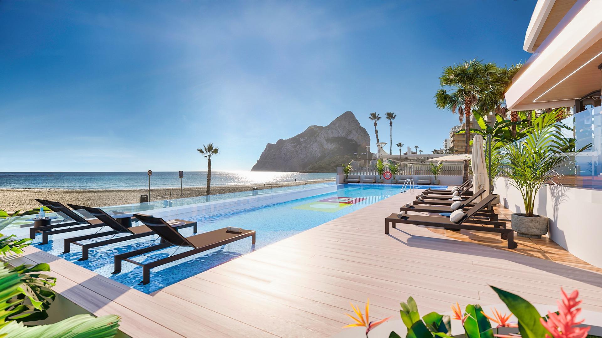 Azure Icons Calpe | Apartamentos de lujo frente al mar en la única obra nueva actualmente en primera línea de playa en Calpe