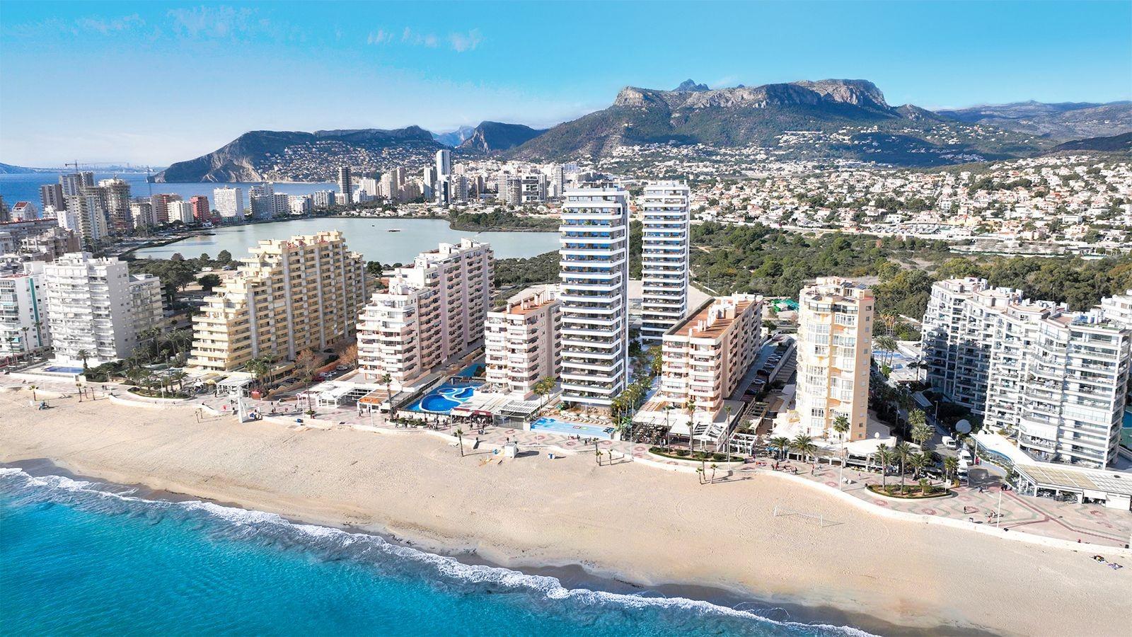Azure Icons Calpe | Apartamentos de lujo frente al mar en la única obra nueva actualmente en primera línea de playa en Calpe