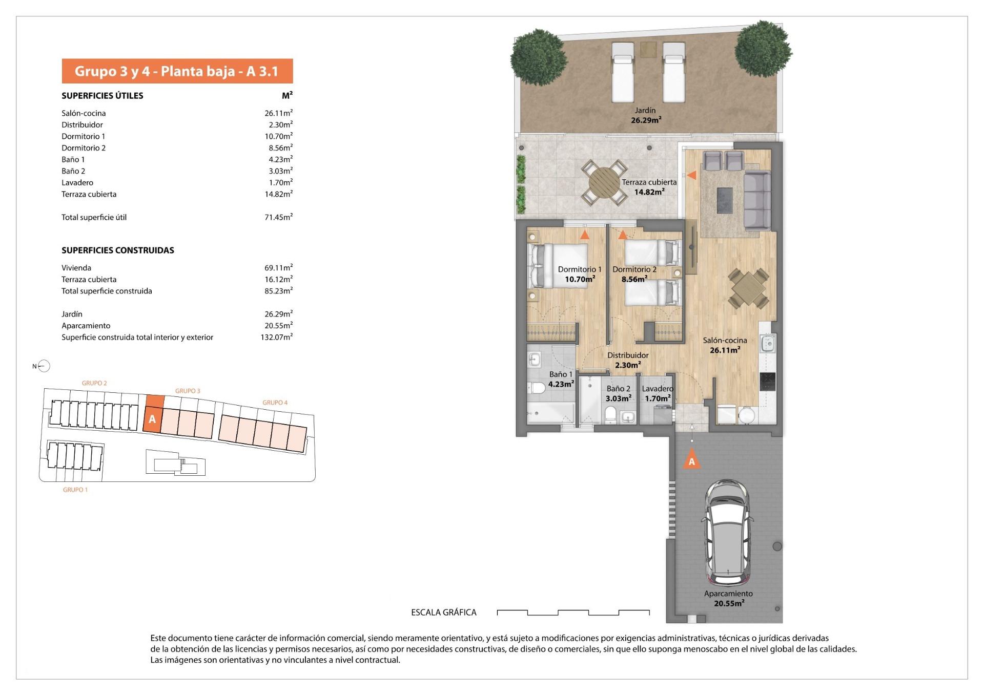 Obra nueva en Playa de Daimús | Apartamento con jardín privado