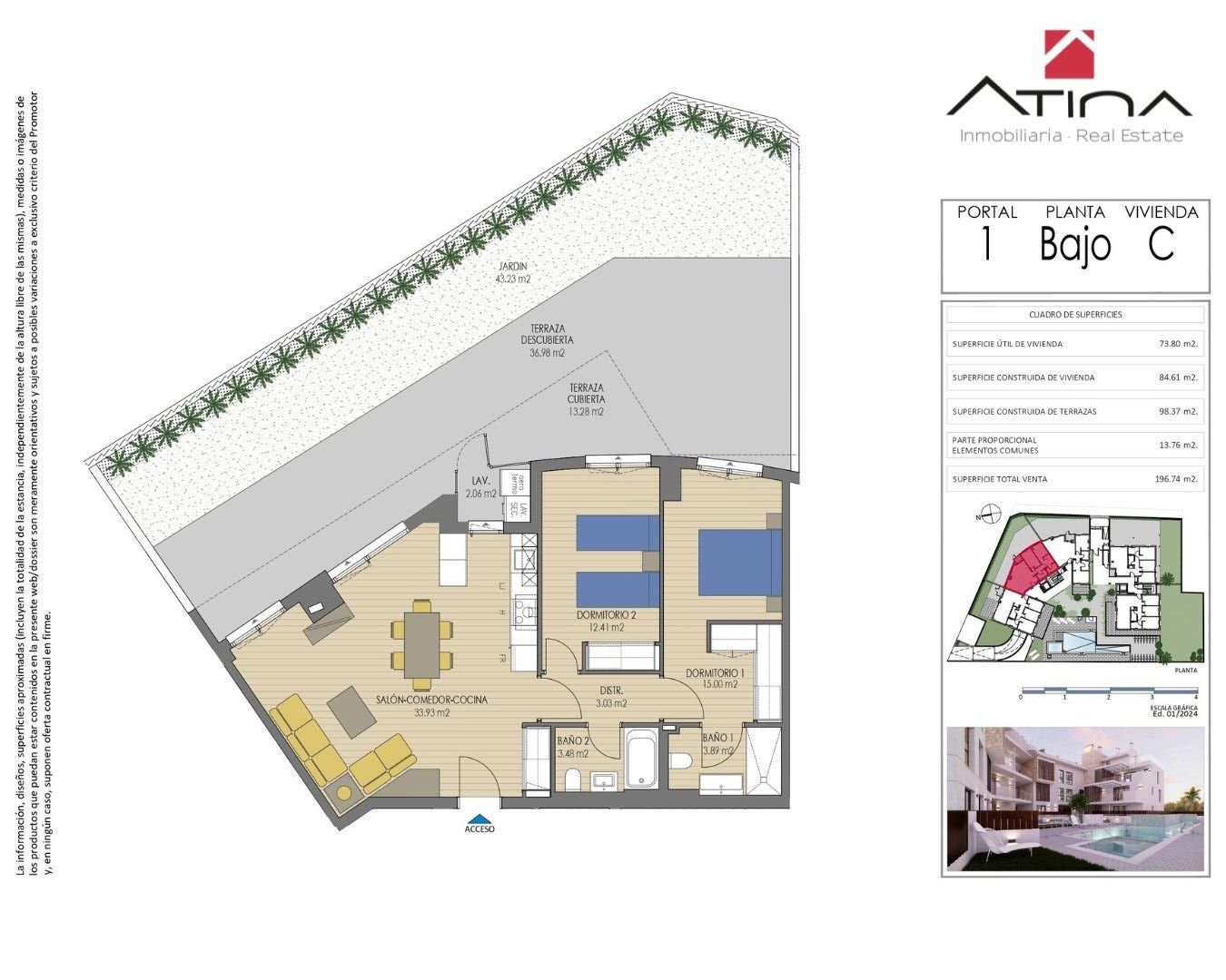 Planta Baja con Jardín en Jávea a 50m del Mar | Obra Nueva