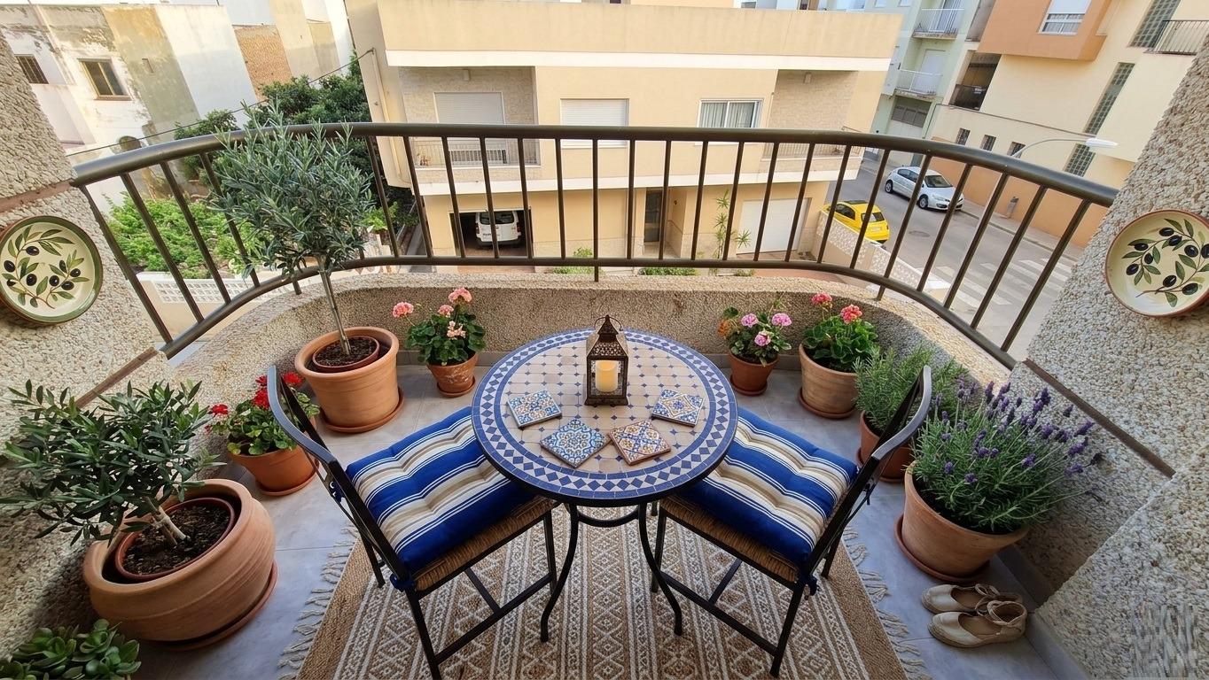 Piso en Miramar centro con ascensor y balcón soleado a 1 km de la playa