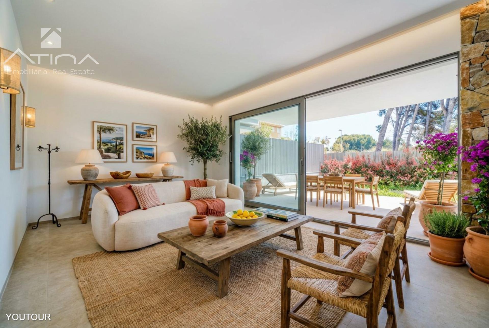 Planta Baja a estrenar en Jávea Primer Montañar segunda línea con Jardín Privado a 200m del mar