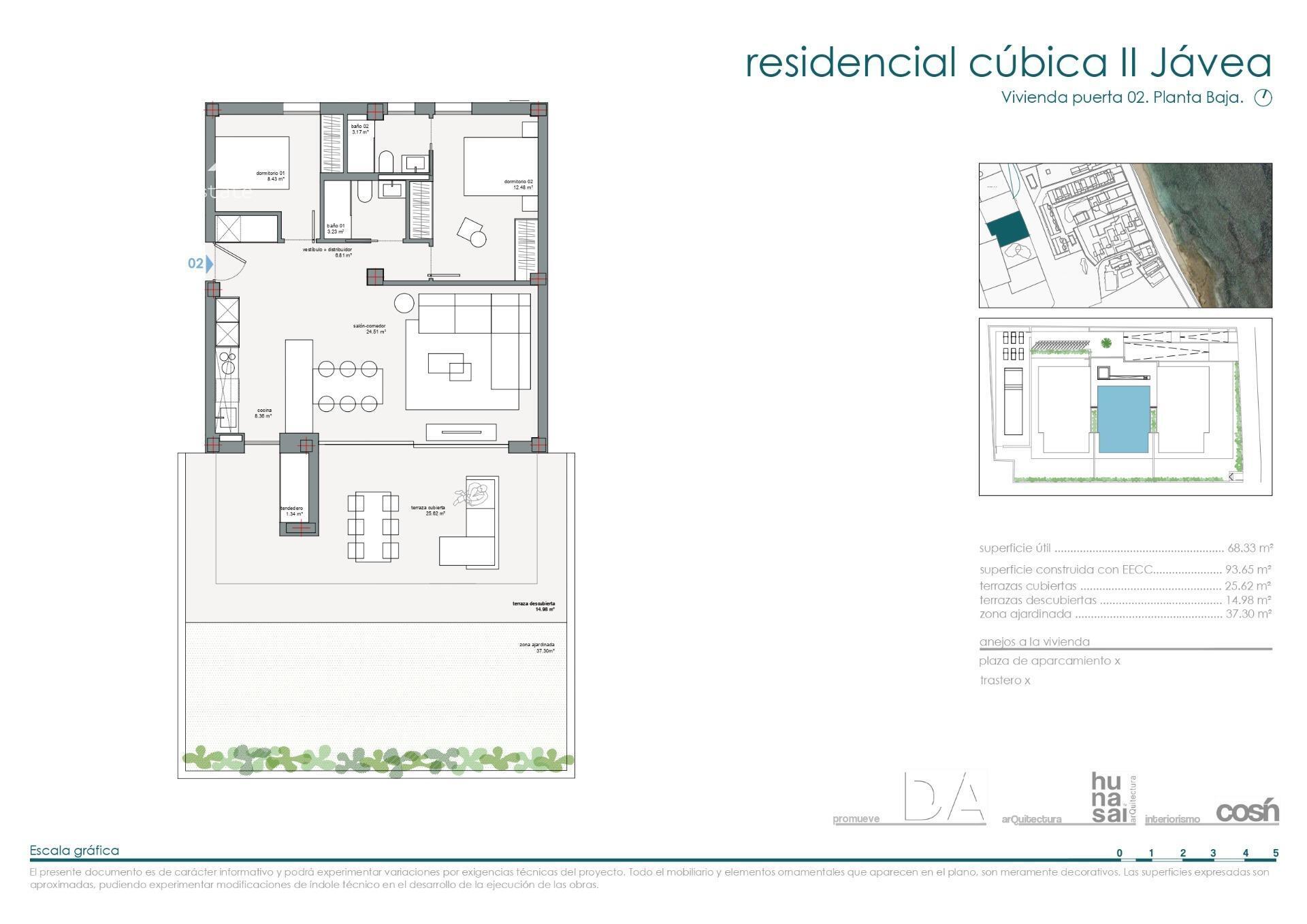Planta Baja a estrenar en Jávea Primer Montañar segunda línea con Jardín Privado a 200m del mar