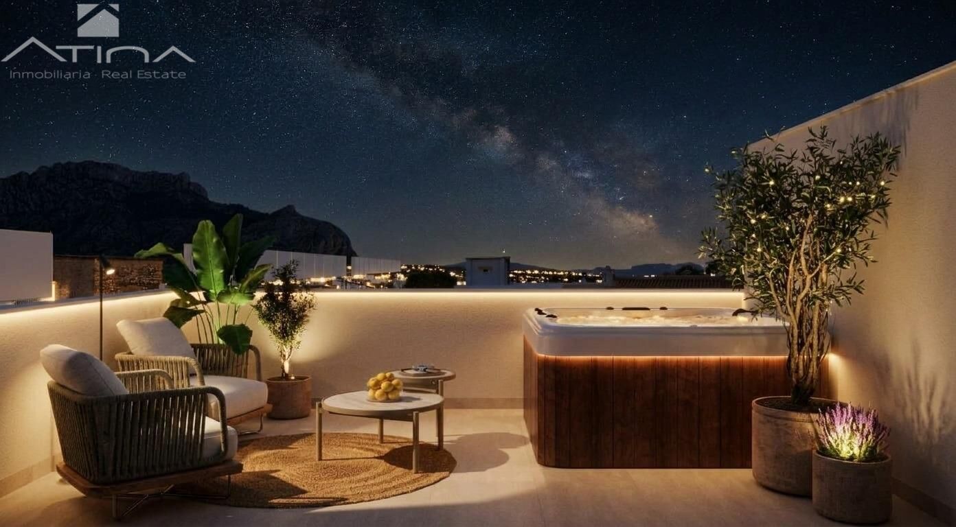Adosado de obra nueva en Els Poblets con 53 m² de terrazas